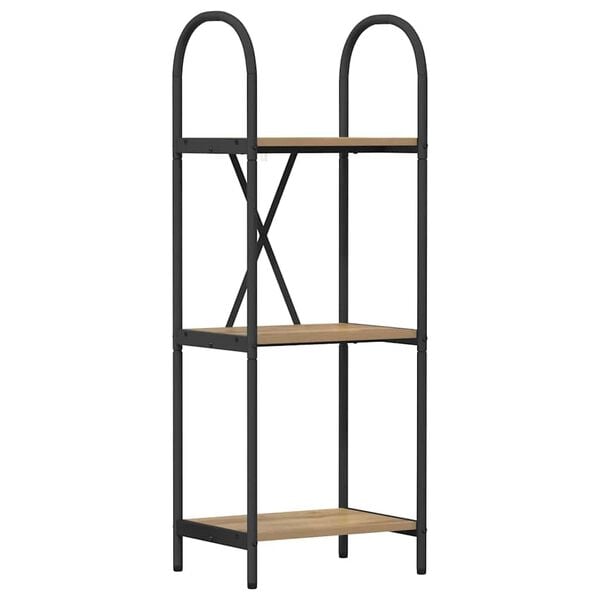 vidaXL Рафт за книги Дъб 40 x 30 x 109 см Инженерно дърво