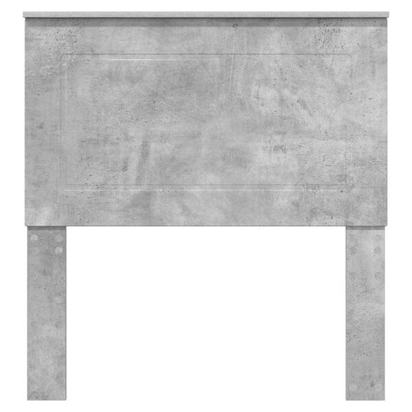 vidaXL Облегалка за глава Циментено сиво 75 cm Инженерно дърво