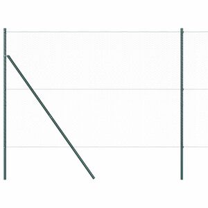 vidaXL Шестоъгълно фиксиране на ограда за земята 100 x 1,6 м Сиво