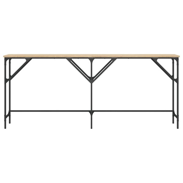 vidaXL Конзолна маса, дъб сонома, 180x29x75 см, инженерно дърво