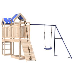vidaXL Комбинирано детско съоръжение за игра на открито, бор масив
