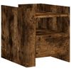 vidaXL Нощно шкафче, опушен дъб, 45x50x50 см, инженерно дърво