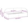 vidaXL Ъглова рамка за легло Светлосиво 80 см x 200 см Кадифе