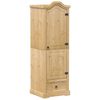 vidaXL Гардероб "Corona" 55x52x170 см бор масив