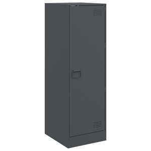 vidaXL Бюфет, антрацит, 34,5x39x107 см, стомана