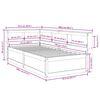 vidaXL Легло с рафтове за книги, без матрак, бял, 90x190 см, бор масив
