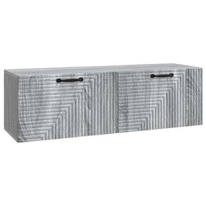 vidaXL Стенно монтиран ТВ шкаф Сива сонома 98 x 31 x 30 см