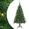 vidaXL С изкуствено коледно дърво с 150 LED светодиода Зелен 120 cm