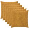 vidaXL Калъфка за възглавница 6 pcs HEERLEN Жълто 60 x 60 cm