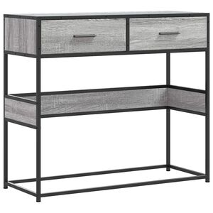 vidaXL Конзолна маса, сив сонома, 90x35x80 см, инженерно дърво