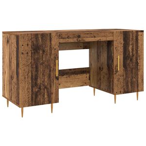 vidaXL Бюро Старо дърво Инженерна дървесина 140 x 50 x 75 см