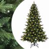 vidaXL Изкуствено коледно дърво с хингед 120 см 150 LED светодиода