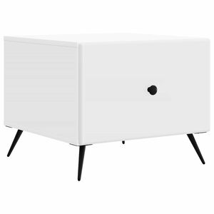 vidaXL Масичка за кафе Бяло 49 x 50 x 40 см Инженерна дървесина