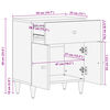 vidaXL Нощно шкафче 50x33x60 см мангово дърво масив