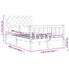 vidaXL Рамка за легло без матрак, 120x200 см, масивна чамова дървесина