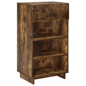 vidaXL Шкаф за обувки 48 x 38 x 87,5 см Инженерно дърво Опушен дъб