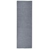 vidaXL Градински плоскотъкан килим, 80x250 см, син