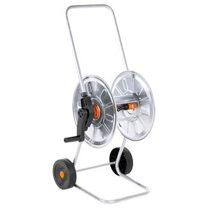 vidaXL Макара за маркуч тип количка за 50 м 1/2" или 35 м 3/4" стомана