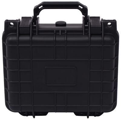 vidaXL Защитен куфар, черен, 27 x 24,6 x 12,4 cм