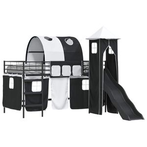 vidaXL Черно 107 x 200 см