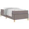 vidaXL Рамка за легло Таупе 80 x 200 cm текстил