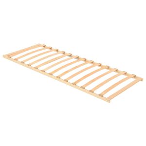 vidaXL Ламелна подматрачна рамка Кафяво 70 x 190 cm Солидно бук