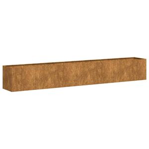 vidaXL Кашпа, ръждива, 280x40x40 см, патинираща стомана