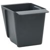 vidaXL Кутиите за цветя за евро палети 12 pcs Сиво 13,5 х 9 х 9,5 см