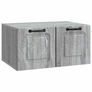 vidaXL Стенно монтиран ТВ шкаф Сива сонома 59,5 x 41 x 30 см