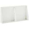 vidaXL Задържащи стени 2 бр. 40 x 12 x 40 см Стомана Бяло