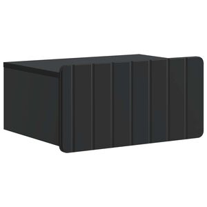 vidaXL Спален шкаф с монтаж на стена Черно 49 x 34,5 x 24 см