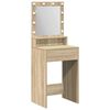 vidaXL Тоалетка Сонома дъб 50 x 41 x 135 см Инженерна дървесина