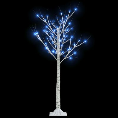 vidaXL Коледно дърво 120 LED 1,2 м синьо върба закрито/открито