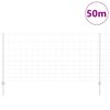 vidaXL Ограда с пост Сребрист 1,2 x 50 m Стомана