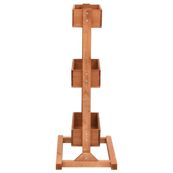 vidaXL Плантер, 52x30x78 см, чам