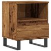 vidaXL Нощно шкафче, старо дърво, 40x35x50 см инженерно дърво