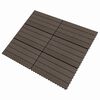vidaXL Плочка за decking 6 pcs Тъмен кафяв 60 x 30 cm WPC
