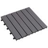 vidaXL Плочка за decking 20 бр. Сиво 30 x 30 cm Дърво от Акация