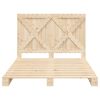 vidaXL Рамка за легло с табла, 160х200 см, бор масив