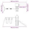 vidaXL Комбинирано детско съоръжение за игра, импрегниран бор