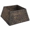 vidaXL Коло за коледно дърво Квадратна Черно 50 x 50 x 25 cm