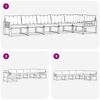 vidaXL Комплект дивани за открито 6 pcs Естествено и светло сиво