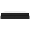 vidaXL Рамка за легло с матрак с матрак 2 pcs Черно ПВЦ