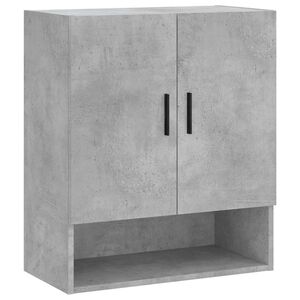 vidaXL Стенен шкаф, бетонно сив, 60x31x70 см, инженерно дърво
