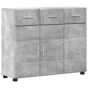 vidaXL Служебен шкаф FLORIN 88,5 x 30,5 x 73 см Циментено сиво