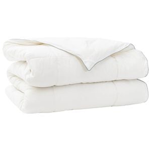 vidaXL Завивка 200x200 см 4 сезона 300 GSM Австралийска вълна Бяло