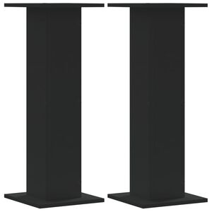 vidaXL Стойки за тонколони 2 бр черни 30x30x80 см инженерно дърво