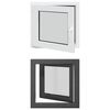 vidaXL Прозорец за мазе с наклон и завъртане RISOR 60 x 60 cm