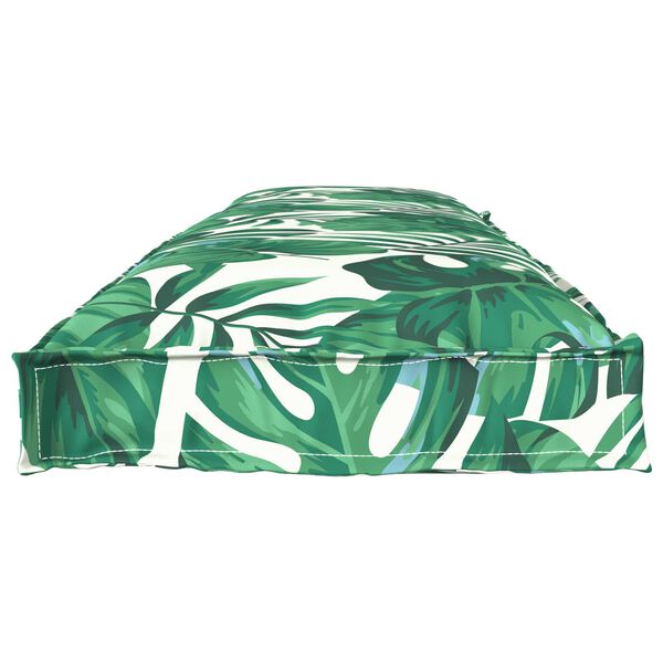 vidaXL Комплект възглавници за палет Флорален 2 pcs Мотив с листа