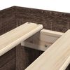 vidaXL Рамка за легло без матрак кафяв дъб 100x200 см инженерно дърво